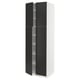 SEKTION Gabinete alto+estantes/4 puertas, blanco/Nickebo antracita mate, 30x24x90 "