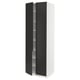 SEKTION Gabinete alto+estantes/4 puertas, blanco/Nickebo antracita mate, 30x24x90 "