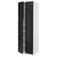 SEKTION Gabinete alto+estantes/4 puertas, blanco/Upplöv antracita mate, 30x24x90 "