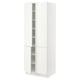 SEKTION Gabinete alto+estantes/4 puertas, blanco/Vallstena blanco, 30x24x80 "