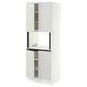 SEKTION Gabinete alto microondas+4 puertas, blanco/Aspudden gris claro, 30x24x80 "