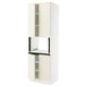 SEKTION Gabinete alto microondas+4 puertas, blanco/Bodbyn color hueso, 30x24x90 "