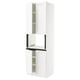 SEKTION Gabinete alto microondas+4 puertas, blanco Enköping/blanco efecto madera, 30x24x90 "