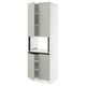 SEKTION Gabinete alto microondas+4 puertas, blanco/Havstorp gris claro, 30x24x90 "
