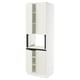 SEKTION Gabinete alto microondas+4 puertas, blanco/Veddinge blanco, 30x24x90 "