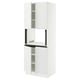 SEKTION Gabinete alto microondas+4 puertas, blanco/Voxtorp blanco mate, 30x24x80 "