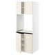 SEKTION Gabinete alto para horno+4 puertas, blanco/Bodbyn color hueso, 30x24x80 "