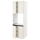 SEKTION Gabinete alto para horno+4 puertas, blanco/Bodbyn color hueso, 30x24x90 "