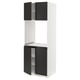 SEKTION Gabinete alto para horno+4 puertas, blanco/Nickebo antracita mate, 30x24x80 "