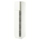 SEKTION Gabinete alto+prta/canastas alambre, blanco/Aspudden blanco mate, 18x24x80 "