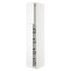SEKTION Gabinete alto+prta/canastas alambre, blanco/Axstad blanco mate, 18x24x90 "