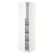 SEKTION Gabinete alto+prta/canastas alambre, blanco/Axstad blanco mate, 24x24x90 "