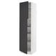 SEKTION Gabinete alto+prta/canastas alambre, blanco Axstad/mate azul, 24x24x90 "
