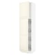 SEKTION Gabinete alto+prta/canastas alambre, blanco/Bodbyn color hueso, 24x24x90 "