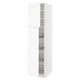 SEKTION Gabinete alto+prta/canastas alambre, blanco Enköping/blanco efecto madera, 24x24x90 "