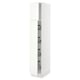SEKTION Gabinete alto+prta/canastas alambre, blanco/Vallstena blanco, 15x24x80 "