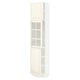SEKTION Gabinete alto+puerta vidrio/2 prta, blanco/Bodbyn color hueso, 18x15x80 "