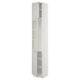 SEKTION Gabinete alto+puerta vidrio/2 prta, blanco/Lerhyttan gris claro, 15x15x90 "