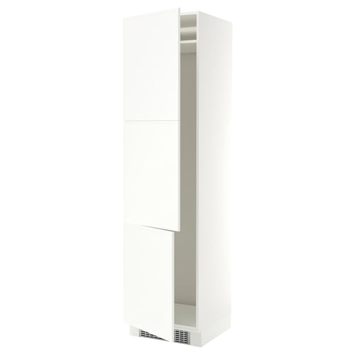 SEKTION Gabinete alto refrigerador/cong, blanco/Aspudden blanco mate, 24x24x90 "