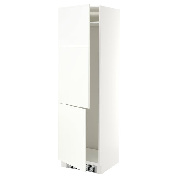 SEKTION Gabinete alto refrigerador/cong, blanco/Aspudden blanco mate, 24x24x80 "