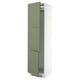 SEKTION Gabinete alto refrigerador/cong, blanco/Axstad gris-verde, 24x24x90 "