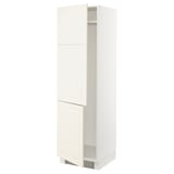 SEKTION Gabinete alto refrigerador/cong, blanco/Bodbyn color hueso, 24x24x80 "