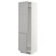 SEKTION Gabinete alto refrigerador/cong, blanco/Bodbyn gris, 24x24x80 "