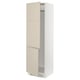 SEKTION Gabinete alto refrigerador/cong, blanco/Havstorp beige, 24x24x80 "