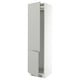 SEKTION Gabinete alto refrigerador/cong, blanco/Havstorp gris claro, 24x24x90 "