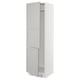 SEKTION Gabinete alto refrigerador/cong, blanco/Lerhyttan gris claro, 24x24x80 "
