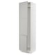SEKTION Gabinete alto refrigerador/cong, blanco/Lerhyttan gris claro, 24x24x90 "
