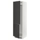 SEKTION Gabinete alto refrigerador/cong, blanco/Nickebo antracita mate, 24x24x80 "
