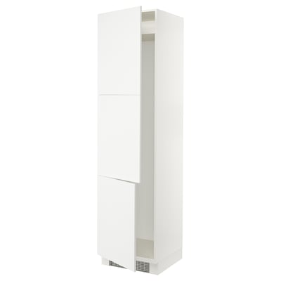 SEKTION Gabinete alto refrigerador/cong, blanco/Ringhult blanco, 24x24x90 "