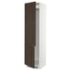 SEKTION Gabinete alto refrigerador/cong, blanco/Sinarp marrón, 24x24x90 "