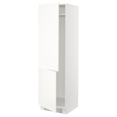SEKTION Gabinete alto refrigerador/cong, blanco/Veddinge blanco, 24x24x80 "