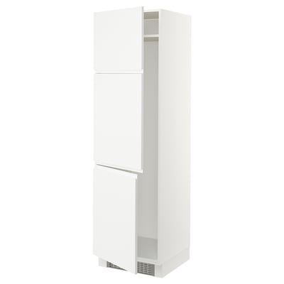 SEKTION Gabinete alto refrigerador/cong, blanco/Voxtorp blanco mate, 24x24x80 "