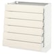 SEKTION Gabinete bajo 6 frentes/6 cjn bajos, blanco Maximera/Bodbyn color hueso, 30x15x30 "