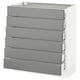 SEKTION Gabinete bajo 6 frentes/6 cjn bajos, blanco Maximera/Bodbyn gris, 30x15x30 "