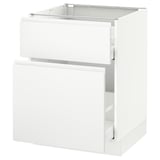 SEKTION Gabinete bajo+alm extraíble/cajón, blanco Maximera/Voxtorp blanco mate, 24x24x30 "