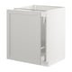 SEKTION Gabinete bajo+almacenamiento xtrbl, blanco Maximera/Lerhyttan gris claro, 24x24x30 "