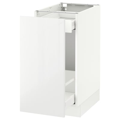 SEKTION Gabinete bajo+almacenamiento xtrbl, blanco Maximera/Ringhult blanco, 15x24x30 "