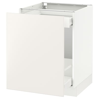 SEKTION Gabinete bajo+almacenamiento xtrbl, blanco Maximera/Veddinge blanco, 24x24x30 "