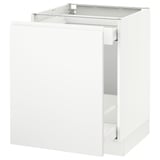SEKTION Gabinete bajo+almacenamiento xtrbl, blanco Maximera/Voxtorp blanco mate, 24x24x30 "