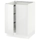 SEKTION Gabinete bajo+canasta alambre/2 prt, blanco/Ringhult blanco, 24x24x30 "