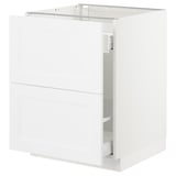 SEKTION Gabinete bajo clas residuos/2 frnt, blanco Maximera/Axstad blanco mate, 24x24x30 "