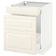 SEKTION Gabinete bajo clas residuos/2 frnt, blanco Maximera/Bodbyn color hueso, 24x24x30 "