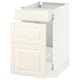 SEKTION Gabinete bajo clas residuos/2 frnt, blanco Maximera/Bodbyn color hueso, 18x24x30 "