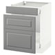 SEKTION Gabinete bajo clas residuos/2 frnt, blanco Maximera/Bodbyn gris, 24x24x30 "