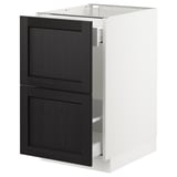 SEKTION Gabinete bajo clas residuos/2 frnt, blanco Maximera/Lerhyttan teñido en negro, 18x24x30 "