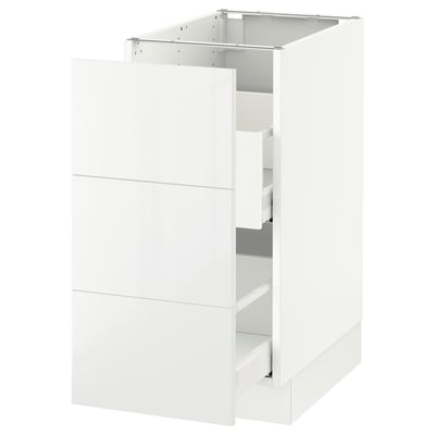 SEKTION Gabinete bajo clas residuos/2 frnt, blanco Maximera/Ringhult blanco, 15x24x30 "